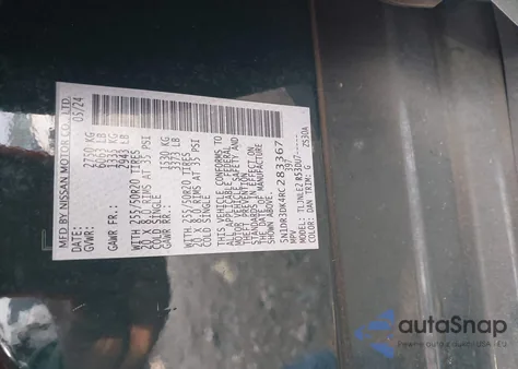 2024 Nissan Pathfinder Platinum 4Wd from USA, damaged, VIN 5N1DR3DK4RC283367